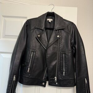 Topshop Black Leather Jacket
